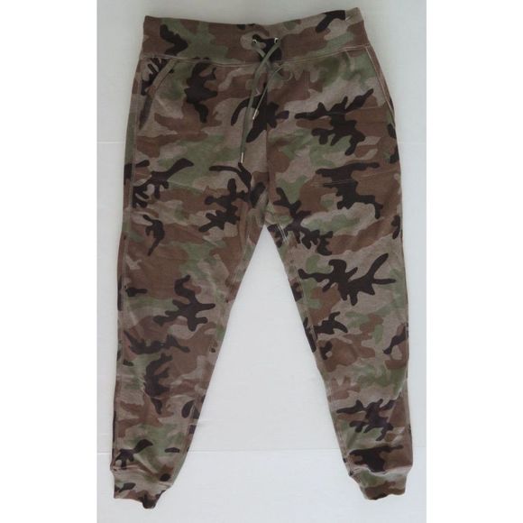 Polo Ralph Lauren 211720188003 Women's Sz S Olive/Camo Jogger Sweatpants $125 - Picture 1 of 6